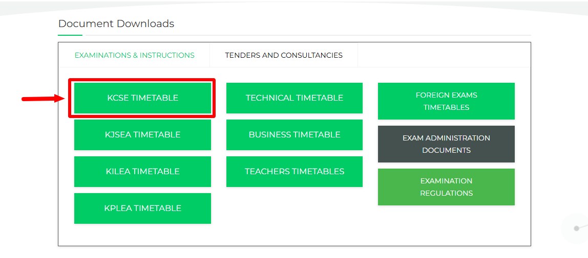 Click KCSE Timetable
