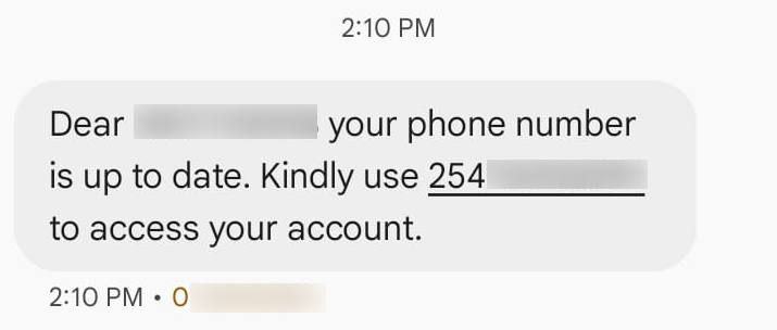 afyayangu phone number updated successfully