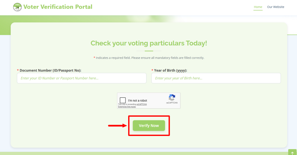 Click Verify Now