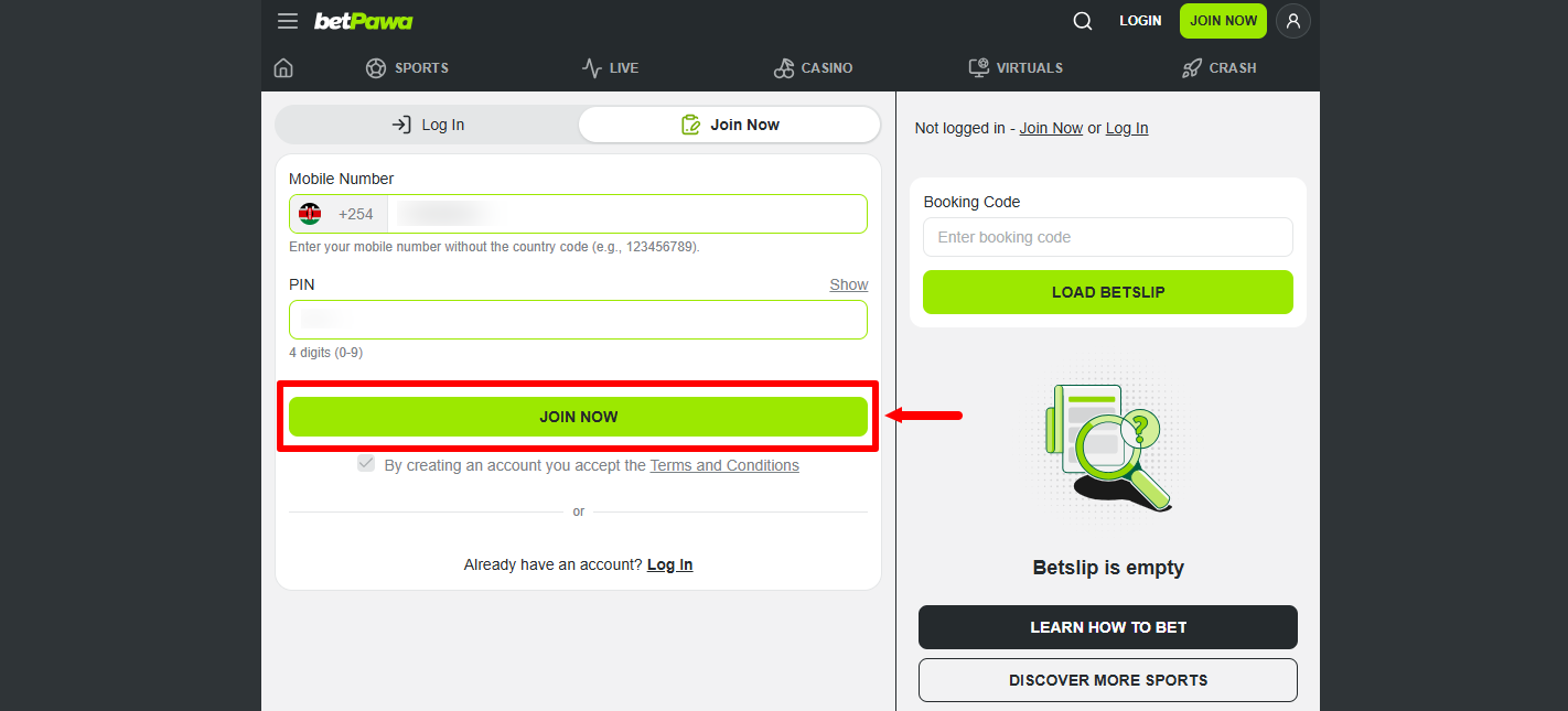 click join now