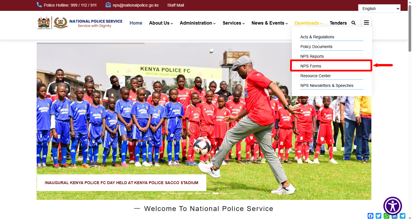 click on nps forms