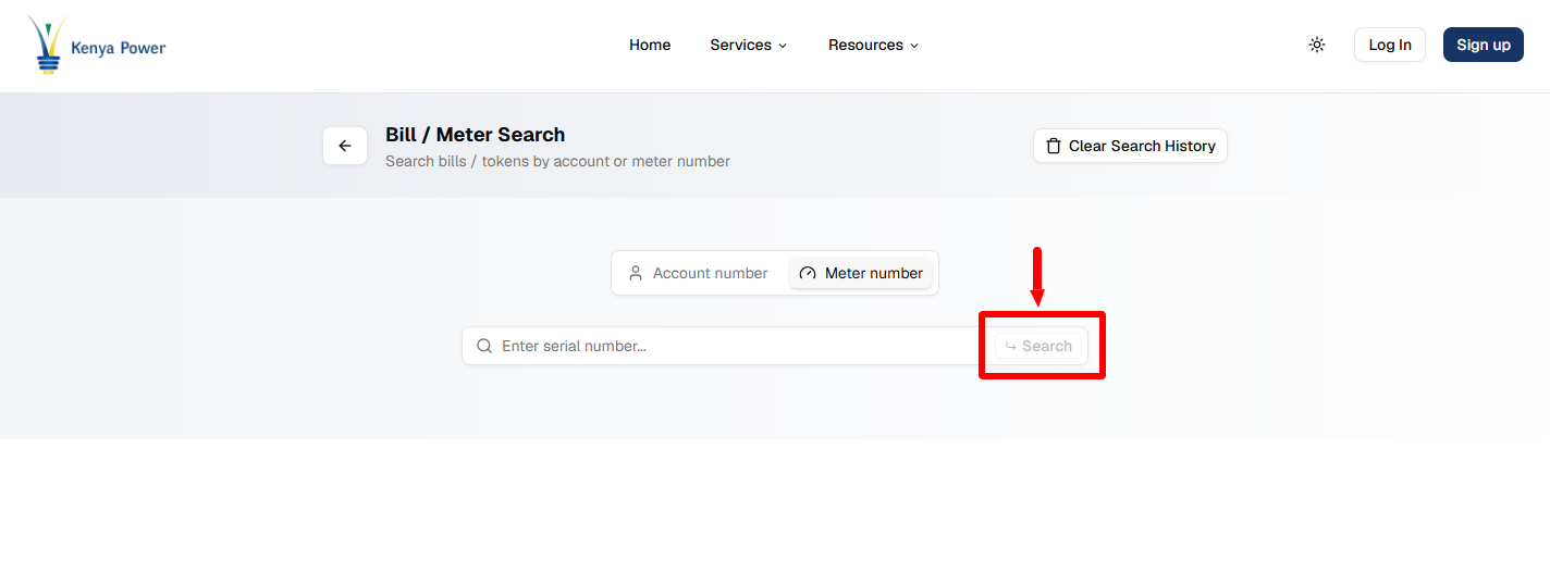click on search