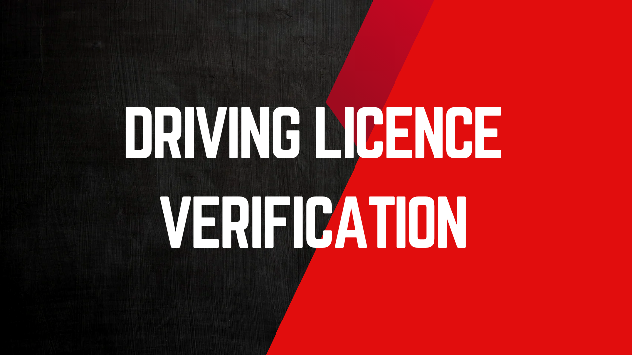 driving licence verification